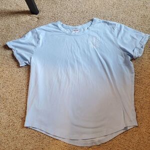 Gymshark Fitness Womens Light Blue Round Neck Short Sleeve